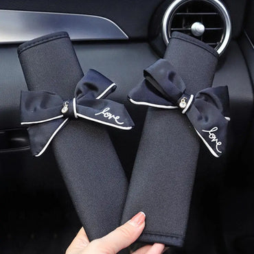 Cute Bow Tie Seat Belt Cover Comfort Shoulder Pad