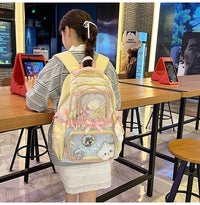 Large Capaci Children's School Bag Set for Girls Primary And Middle School Double oulder Bapa Sweet College Sle