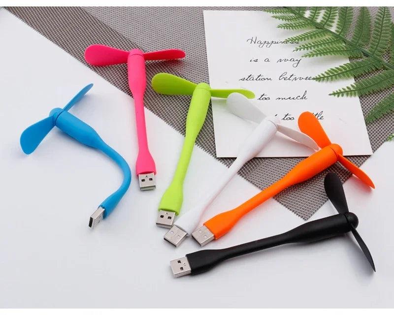Mini USB Flexible Fan – Portable Cooling Fan for Laptop & Power Bank