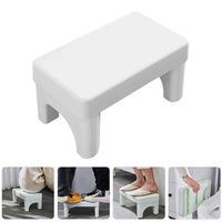White Thick Toilet Stool Foot Anti Slip Foldable Adult Potty Step Squatting Aid Bathroom Poop Seat For Adults Home