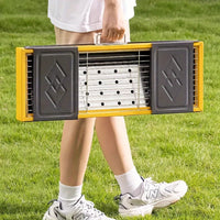 Foldable Camping BBQ Grill with Side Table