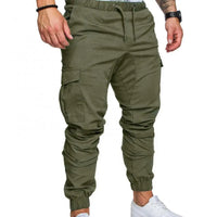 Men’s Cargo Pants with Pockets & Drawstring