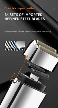 TX5 Pro Metal Electric Shaver for Men – Rechargeable Razor