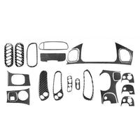 Carbon Fiber Car Trim Cover Black Interior Protection