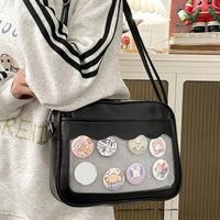 Japanese Harajuku Transparent Ita Bag for Girls