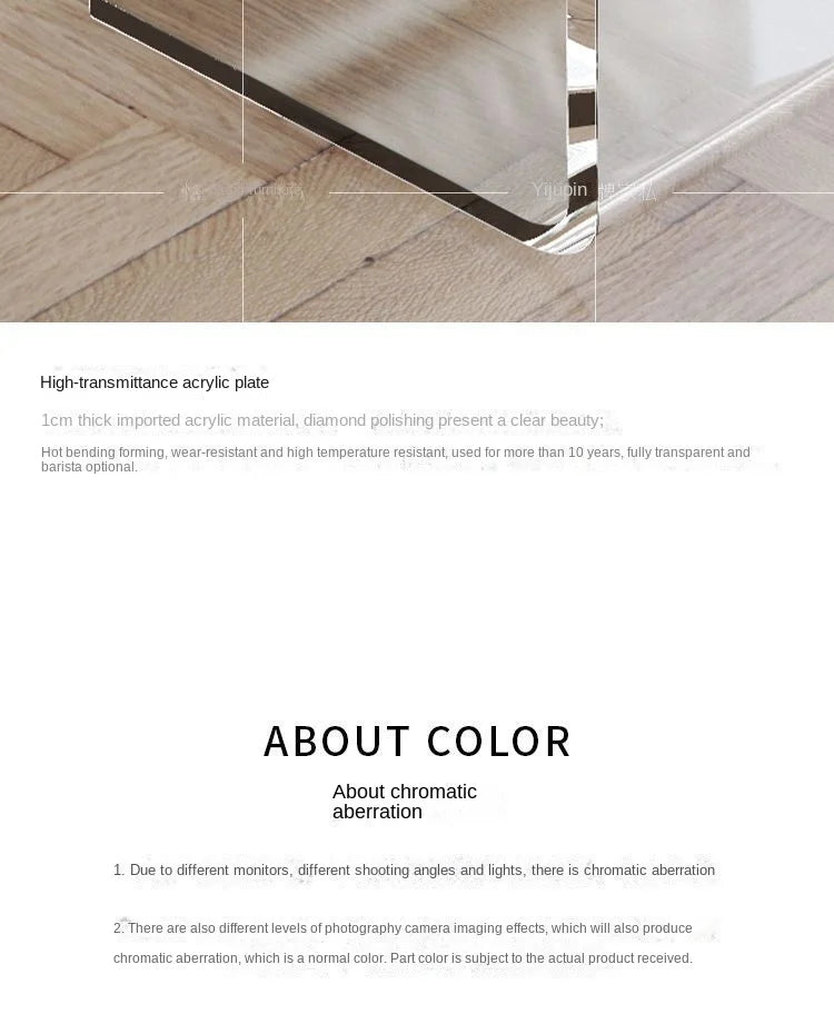 Acrylic Side Table – Modern Transparent Tea Table