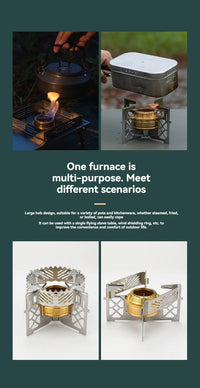 CAMPINGMOON Alcohol Stove Portable Outdoor Picnic Stove