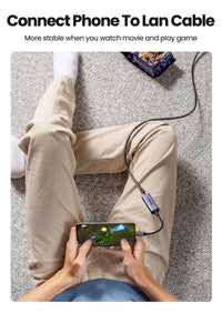 UGREEN USB C Ethernet Adapter 1000/100Mbps USB Lan RJ45 Thunderbolt 3 for Laptop Macbook Samsung iPad USB Ethernet Network Card