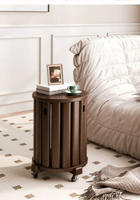 Stackable stool, modern dining table stool, natural wood, new Chinese style solid wood round stool