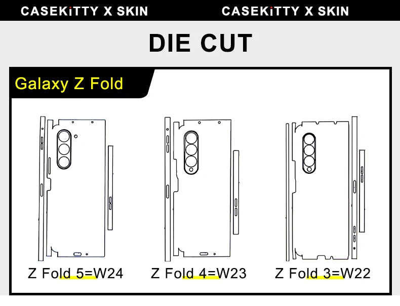 CASEKiTTY Leather Skin Wrap for Samsung Galaxy Z Fold