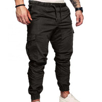 Men’s Cargo Pants with Pockets & Drawstring