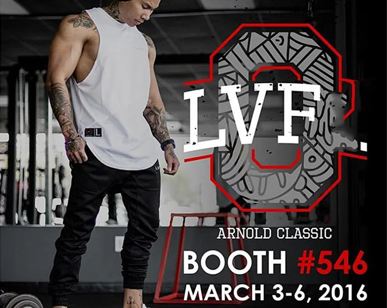 Men’s Gym Bodybuilding Tank Top Cotton Vest