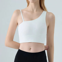 Sports Bra for Women, Shock-absorbing and Anti Sagging Bra, Worn Externally with Chest Cushion, Sloping Shoulder, Fitness Dance