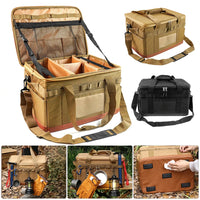 30L Camping Utensil Organizer Hard Picnic Storage Bag