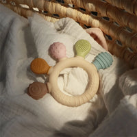 Erduo Silicone Baby Teether – Safe Sensory Chew Toy