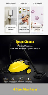 220V Electric Steam Cleaner – 2000W High-Temp Disinfection