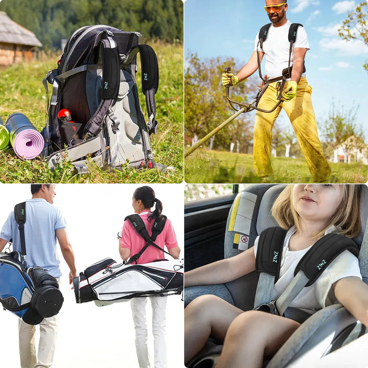 2-Pack Universal Shoulder Pad – Thick Cushion & Anti-Slip