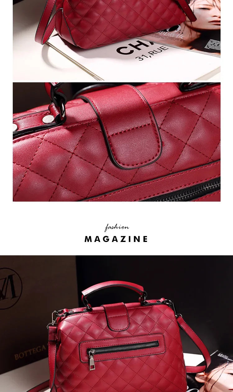 Vintage Argyll Crossbody Bag – Women’s Doctor Handbag