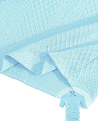 Men’s Summer Jacquard Polo Shirt – Casual Short Sleeve