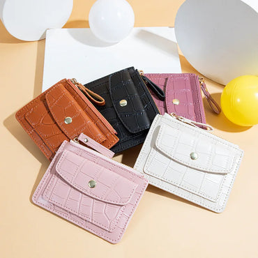 Mini PU Leather Wallet – Slim Short Coin Purse