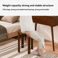 Stackable stool, modern dining table stool, natural wood, new Chinese style solid wood round stool