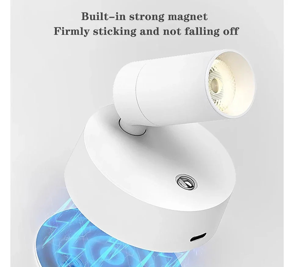 Xiaomi Youpin LED Lamp Household Magnetic Wall Lamp Wireless Rechargeable Movable No Punching Bedroom Bedside Reading Lamp NEW