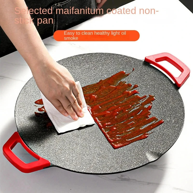 Smokeless Electric Frying Pan & Grill – Nonstick 5-Temp