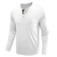 Men’s Casual Long Sleeve Elastic T-Shirt