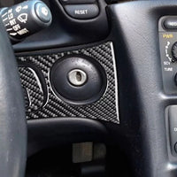 Carbon Fiber Car Trim Cover Black Interior Protection