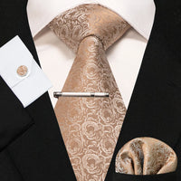 8cm Silk Men’s Tie Set with Pocket Square
