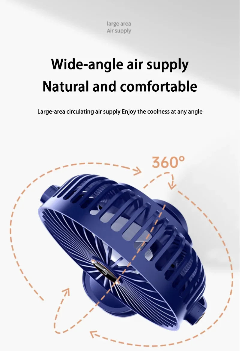 Xiaomi Youpin Clip-on Fan 5 Speed Quiet Rechargeable Desktop Portable Air Circulator Wireless Fan With LED Light Camping Home