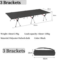 Ultralight Folding Camping Cot Bed – Aluminum Alloy
