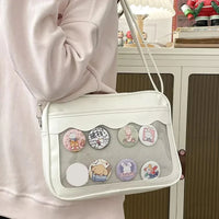 Japanese Harajuku Transparent Ita Bag for Girls