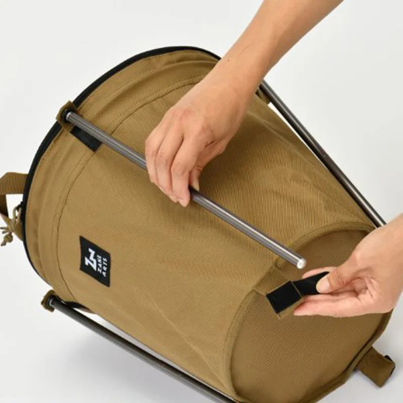 Outdoor Camping Trash Can, Foldable Storage, Round Bucket, Water Bucket, Self Driving Camping Cleaning, Portable Vehicle