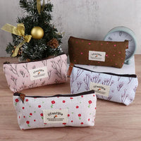 School Supplies Kawaii Fabric Student Makeup Bag Cosmetic Bag Pencil Bag Zipper Pouch Pencil Case Pen Bags