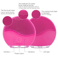 Silicone Face Cleansing Brush Electric Sonic Facial Deep Cleaning Brush Waterproof High-Frequency Vibrating Massager Skin Care