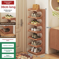 Shoe rack, home dormitory corner, small narrow style, multi-layer storage rack, entrance door, rental shoe cabinet