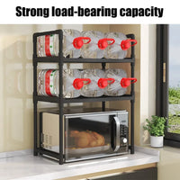 2-Tier Kitchen Microwave & Seasoning Storage Rack