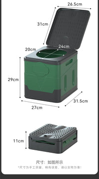 Portable Potty for Camping Folding Travel Toilet Camping Toilet Portable Toilet for Adults Car Toilet Camp Toilet Outdoor