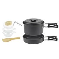 Camping Cookware Set Portable Pot & Pan for 1–7 Persons