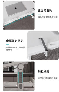 Modern Wooden Office Desk with Keyboard Shelf & Wheels