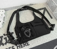 Unisex Hip-Hop Chest Rig Bag – Tactical Streetwear Vest