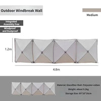 Collapsible Camping Windscreen Stove Wind-Resistant Outdoor