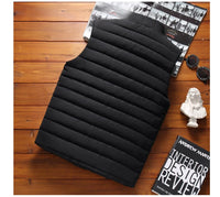 Men’s Winter Cotton Padded Sleeveless Vest Jacket