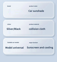 Car Windshield Sunshade Heat Insulation Front Panel