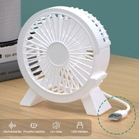 Portable USB Mini Fan – Silent Rechargeable Air Cooler