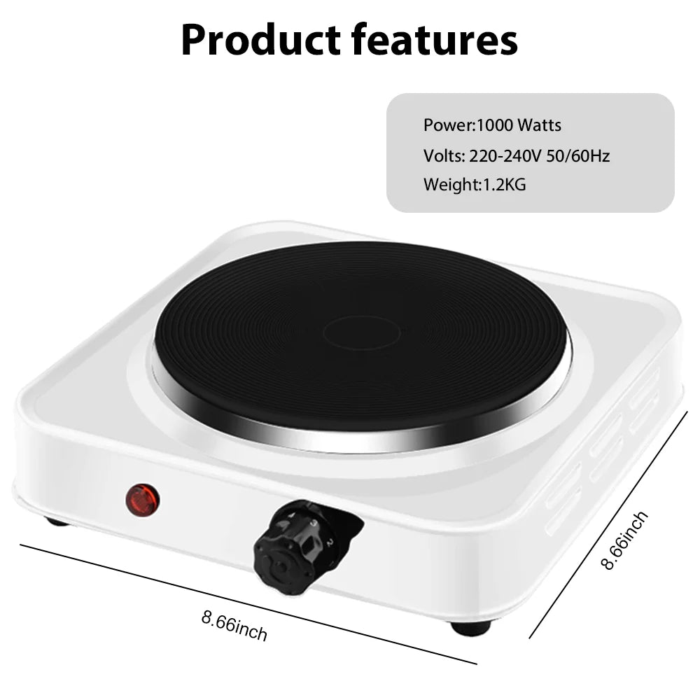 Hot Plate Electric Stove 1000/2000W with UK Plug