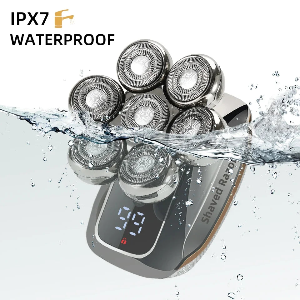 7D Electric Head Shaver for Bald Men