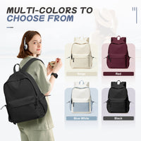 School backpack for Girl, Aesthetic Backpack for Women Cute Bookbag Preppy College Casual Lightweight Laptop Backpack Anti theft