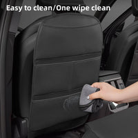 Leather Car Seat Back Protector Waterproof Kick Mat